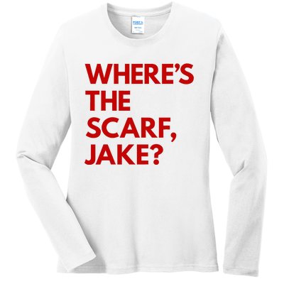 WhereS The Scarf Jake Ladies Long Sleeve Shirt