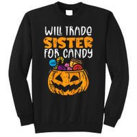 Will Trade Sister For Candy Funny Halloween Family Sweatshirt