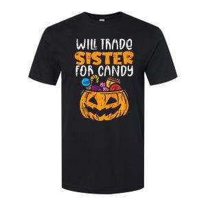 Will Trade Sister For Candy Funny Halloween Family Softstyle CVC T-Shirt