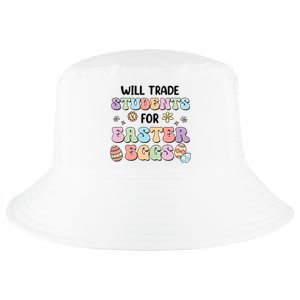 Will Trade Students For Easter Eggs Funny Teacher Easter Day Cool Comfort Performance Bucket Hat