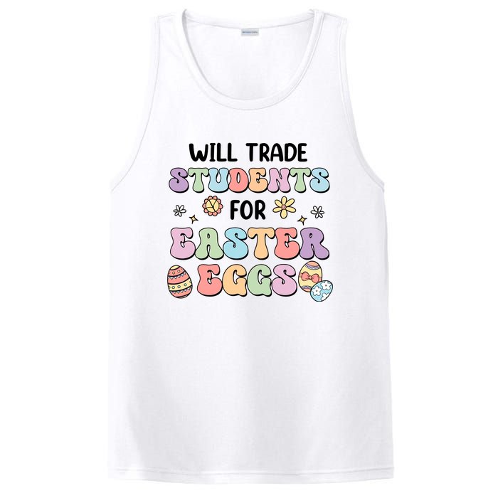 Will Trade Students For Easter Eggs Funny Teacher Easter Day PosiCharge Competitor Tank