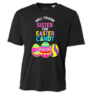 Will Trade Sister For Easter Candy Eggs Cute Boy Girl Cooling Performance Crew T-Shirt