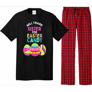 Will Trade Sister For Easter Candy Eggs Cute Boy Girl Pajama Set