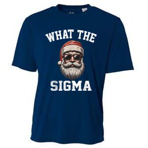 What The Sigma Santa Funny Christmas Meme Xmas Rizz Cooling Performance Crew T-Shirt