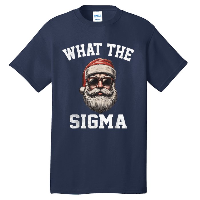 What The Sigma Santa Funny Christmas Meme Xmas Rizz Tall T-Shirt