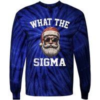 What The Sigma Santa Funny Christmas Meme Xmas Rizz Tie-Dye Long Sleeve Shirt