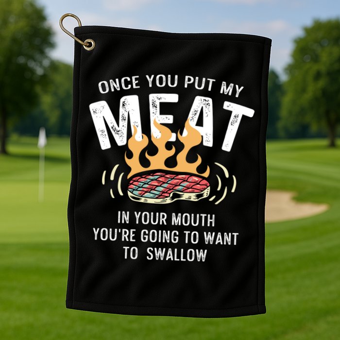 Want To Swallow Sous Chef Cool Gift Golf Towel