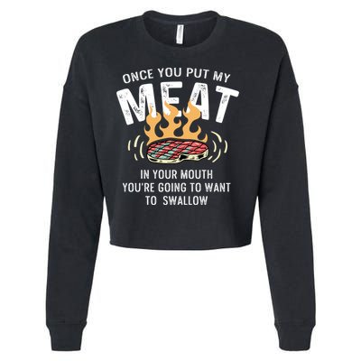 Want To Swallow Sous Chef Cool Gift Cropped Pullover Crew