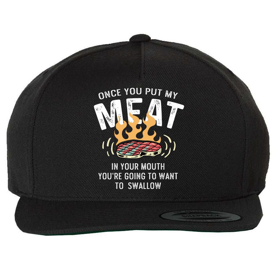 Want To Swallow Sous Chef Cool Gift Wool Snapback Cap