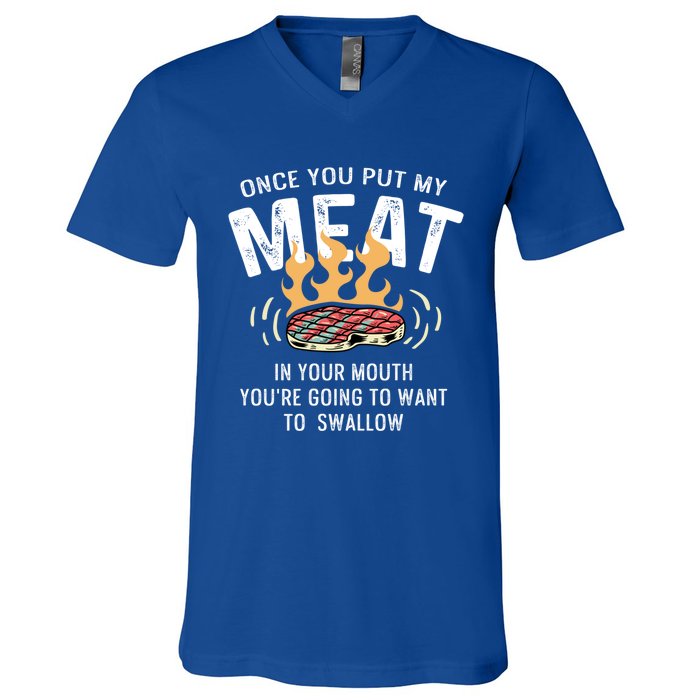 Want To Swallow Sous Chef Cool Gift V-Neck T-Shirt