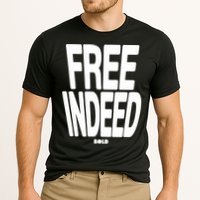 Who The Son Sets Free Free Indeed Bold Cooling Performance Crew T-Shirt