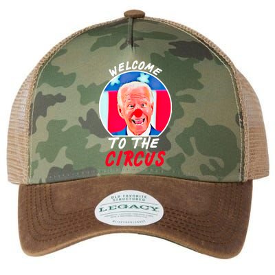 Welcome To The Circus Funny Anti Biden Clown Legacy Tie Dye Trucker Hat