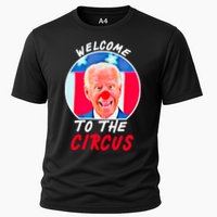 Welcome To The Circus Funny Anti Biden Clown Cooling Performance Crew T-Shirt
