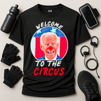 Welcome To The Circus Funny Anti Biden Clown Cooling Performance Crew T-Shirt