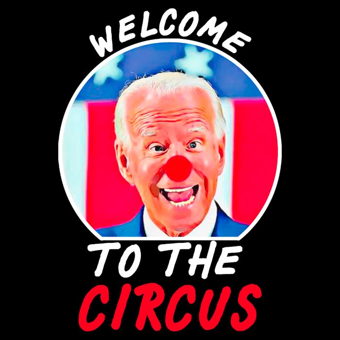 Welcome To The Circus Funny Anti Biden Clown Apron