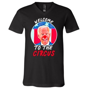 Welcome To The Circus Funny Anti Biden Clown V-Neck T-Shirt