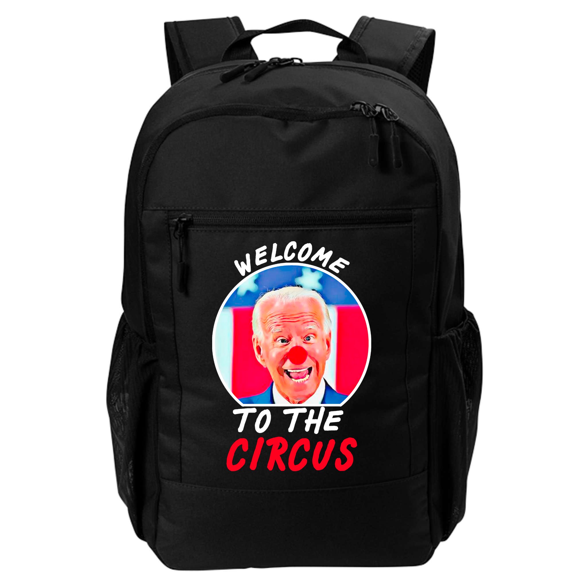 Welcome To The Circus Funny Anti Biden Clown Backpack