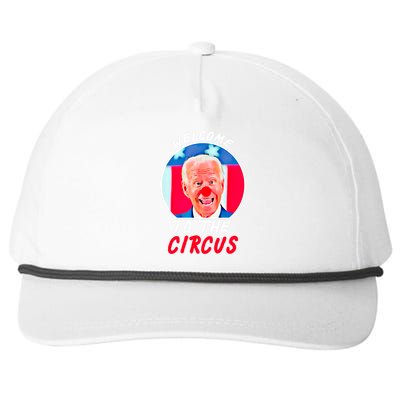 Welcome To The Circus Funny Anti Biden Clown Snapback Five-Panel Rope Hat