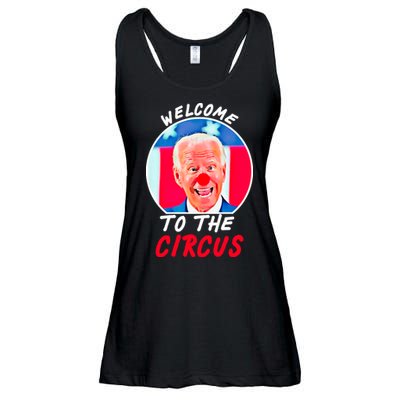 Welcome To The Circus Funny Anti Biden Clown Ladies Essential Flowy Tank