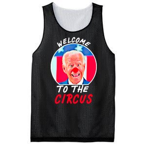 Welcome To The Circus Funny Anti Biden Clown Mesh Reversible Basketball Jersey Tank