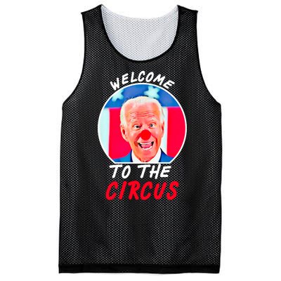 Welcome To The Circus Funny Anti Biden Clown Mesh Reversible Basketball Jersey Tank