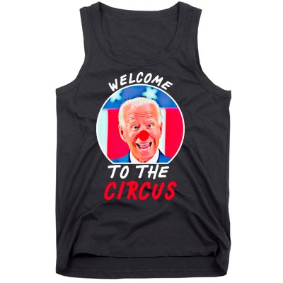 Welcome To The Circus Funny Anti Biden Clown Tank Top