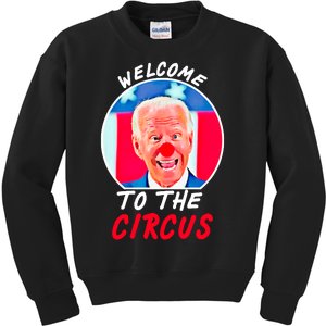 Welcome To The Circus Funny Anti Biden Clown Kids Sweatshirt