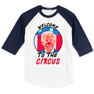 Welcome To The Circus Funny Anti Biden Clown Baseball Sleeve Shirt