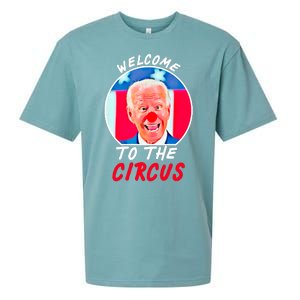 Welcome To The Circus Funny Anti Biden Clown Sueded Cloud Jersey T-Shirt