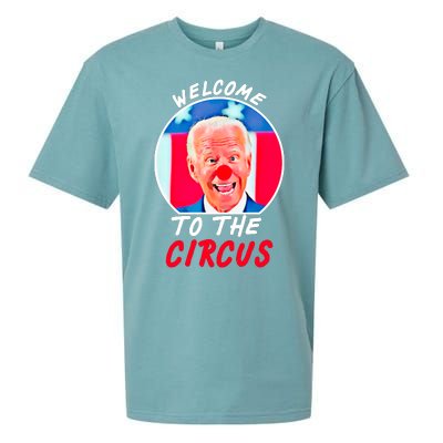 Welcome To The Circus Funny Anti Biden Clown Sueded Cloud Jersey T-Shirt