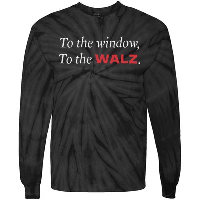 Window To The Walz Harris President Kamala Harris Waltz 2024 Tie-Dye Long Sleeve Shirt