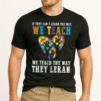 We Teach The Way They Lean Autism Awareness Month Performance Shirt