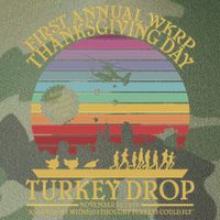 Wkrp Thanksgiving Turkey Drop Funny Legacy Tie Dye Trucker Hat