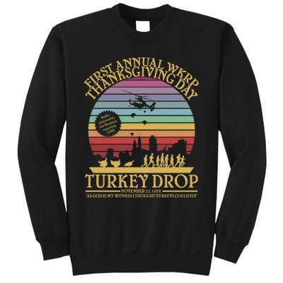 Wkrp Thanksgiving Turkey Drop Funny Sweatshirt