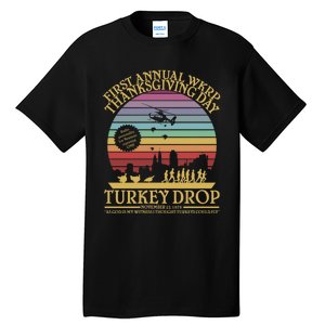 Wkrp Thanksgiving Turkey Drop Funny Tall T-Shirt