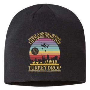 Wkrp Thanksgiving Turkey Drop Funny Sustainable Beanie