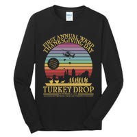 Wkrp Thanksgiving Turkey Drop Funny Tall Long Sleeve T-Shirt