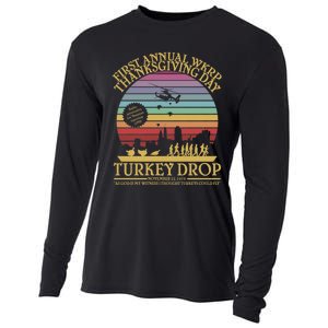 Wkrp Thanksgiving Turkey Drop Funny Cooling Performance Long Sleeve Crew