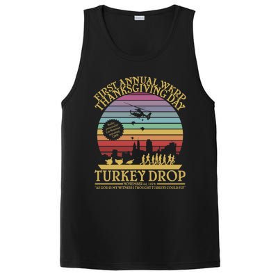 Wkrp Thanksgiving Turkey Drop Funny PosiCharge Competitor Tank