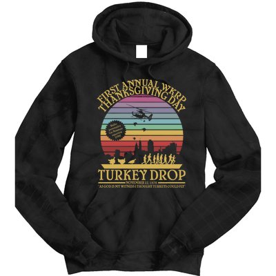 Wkrp Thanksgiving Turkey Drop Funny Tie Dye Hoodie