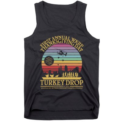 Wkrp Thanksgiving Turkey Drop Funny Tank Top