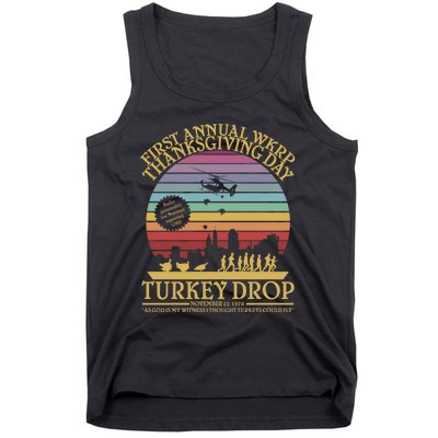 Wkrp Thanksgiving Turkey Drop Funny Tank Top