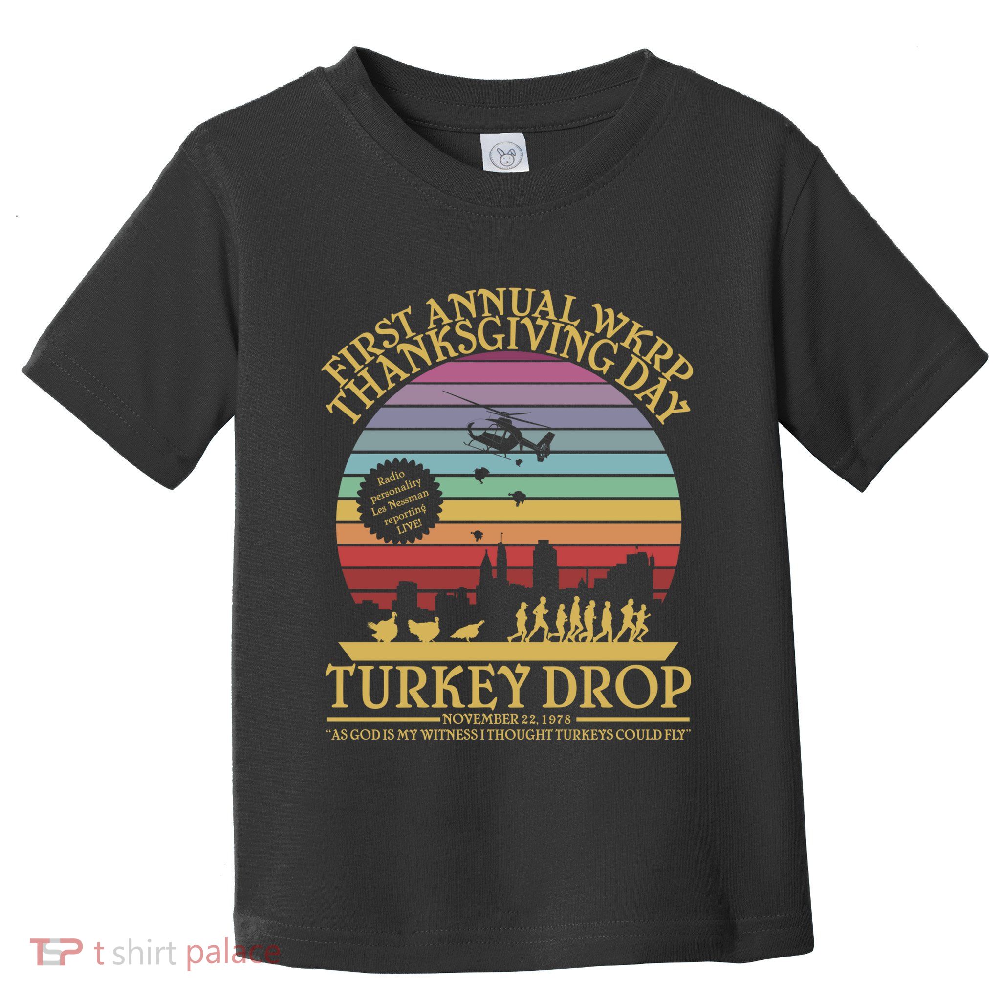 Wkrp Thanksgiving Turkey Drop Funny Toddler T-Shirt