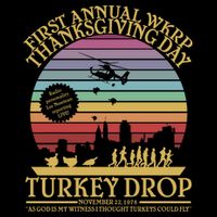 Wkrp Thanksgiving Turkey Drop Funny Zip Tote Bag