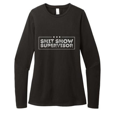 Welcome To The Shitshow Meme (Explicit), Supervisor Womens CVC Long Sleeve Shirt