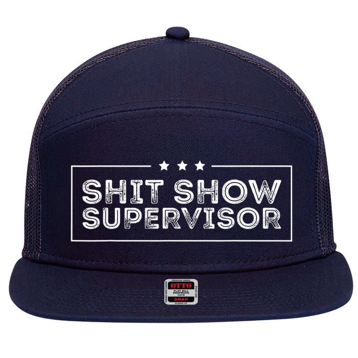 Welcome To The Shitshow Meme (Explicit), Supervisor 7 Panel Mesh Trucker Snapback Hat