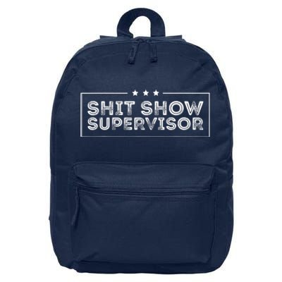 Welcome To The Shitshow Meme (Explicit), Supervisor 16 in Basic Backpack