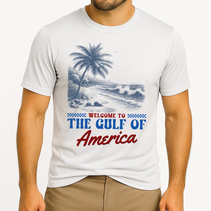 Welcome To The Gulf Of America Cooling Performance Crew T-Shirt