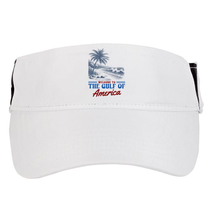 Welcome To The Gulf Of America Adult Drive Performance Visor