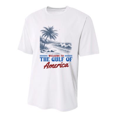 Welcome To The Gulf Of America Youth Performance Sprint T-Shirt